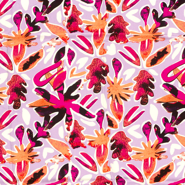 Viscose Poplin fabrik Lila matt 