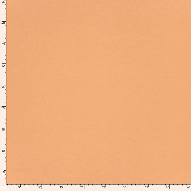 French Terry GOTS organic fabric Unicolour Salmon