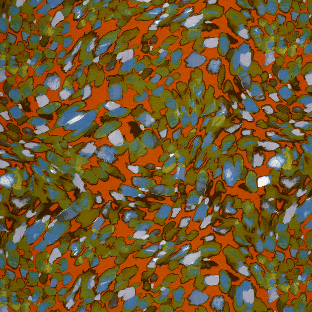 Viscose Nylon Crepe fabric Brique 