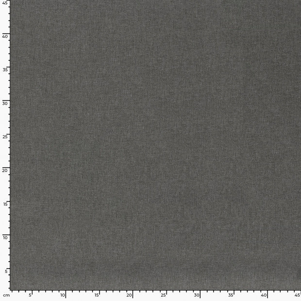 Woven Polyester fabric Unicolour Dark Grey