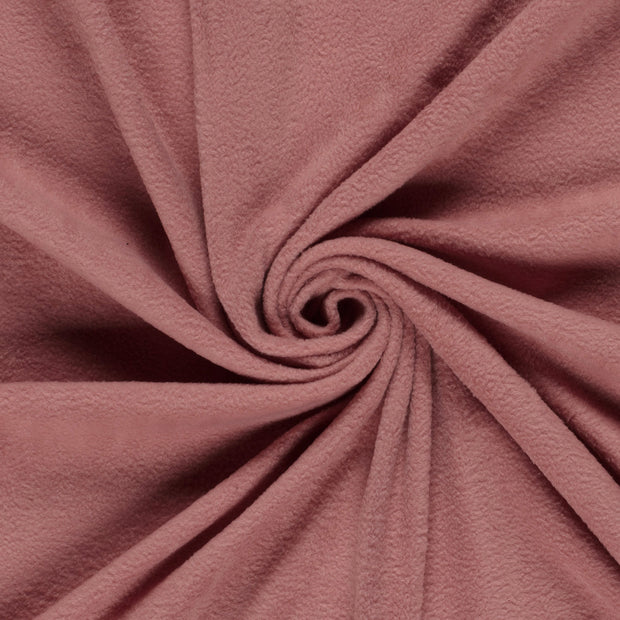 Polar Fleece fabric Old Pink brushed 