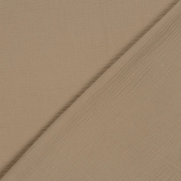 Muslin GOTS organic fabric Unicolour 