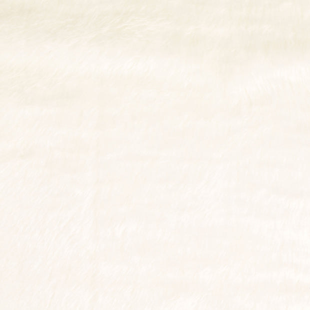 Pluche fabric Unicolour White