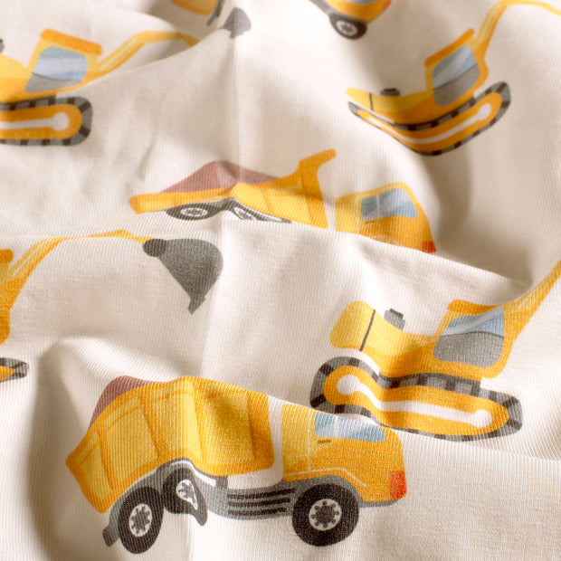 Jersey fabric Vehicles Off White