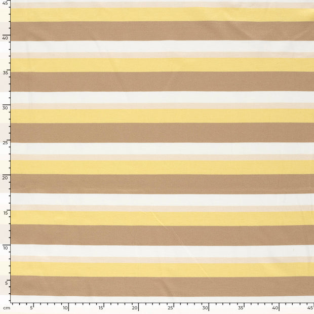 Punta di Roma fabric Stripes Butter Yellow