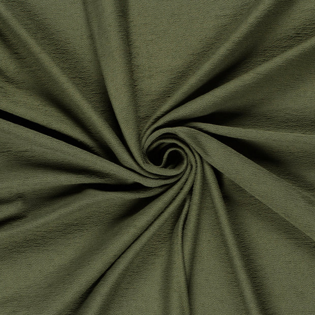 Terry Crepe fabric Forest Green 