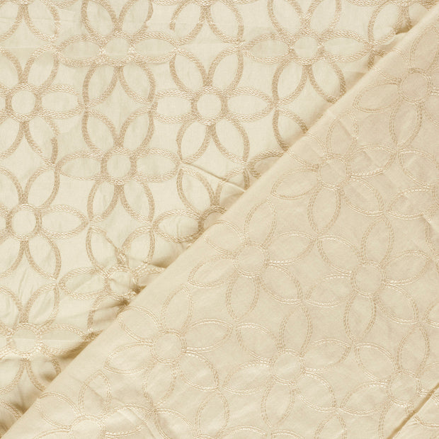  fabric Flowers embroidered 