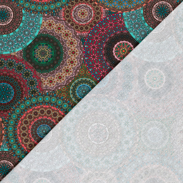 Panama fabric Mandala's digital printed 
