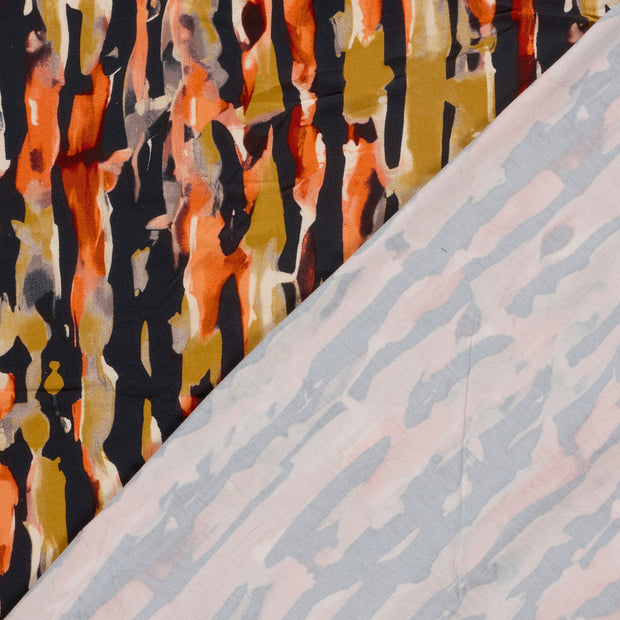Viscose Vortex Jersey fabric Abstract printed 
