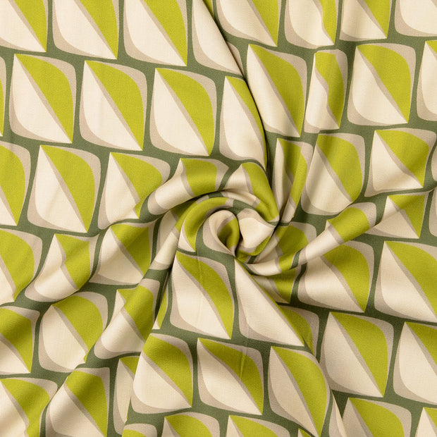 Viscose Satin fabric Olive Green 