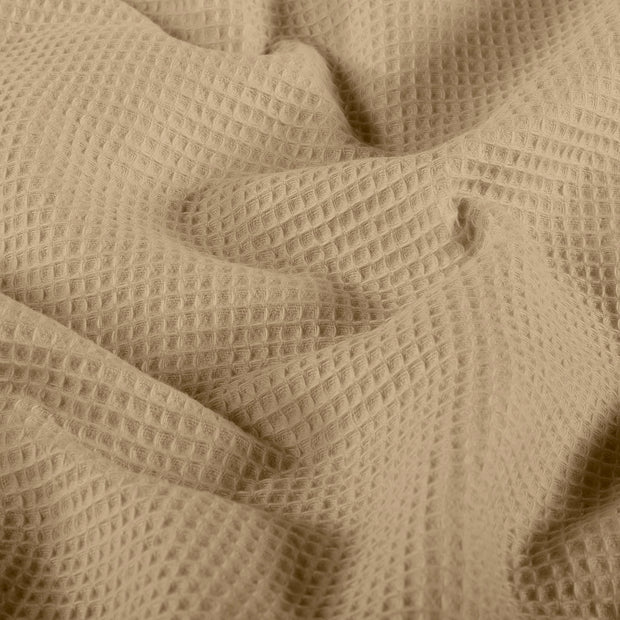 Waffelpiqué fabrik Uni Beige