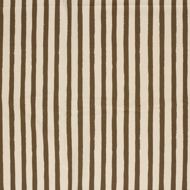 French Terry GOTS organic fabric Dark Brown matte 