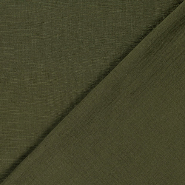 Muslin fabric Unicolour slub 