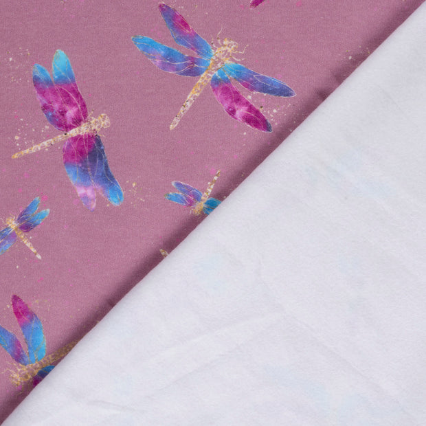 Jogging fabric Dragonflies digital printed 