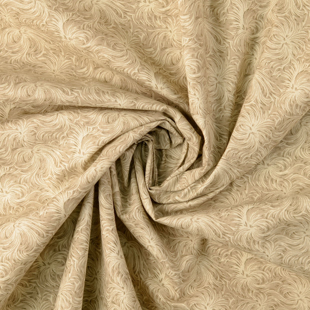 Cotton Poplin fabric Beige 