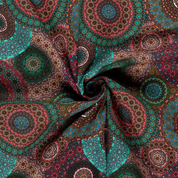 Panama fabric Multicolor digital printed 
