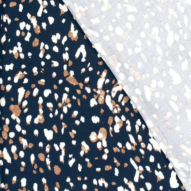 Viscose Twill fabric Dots printed 