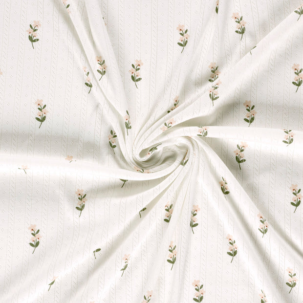 Pinpoint fabric Off White 