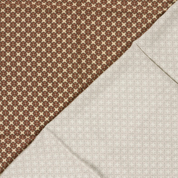 Viscose Satin fabric Abstract printed 