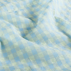 Cotton Poplin Seersucker Unicolour Light Blue