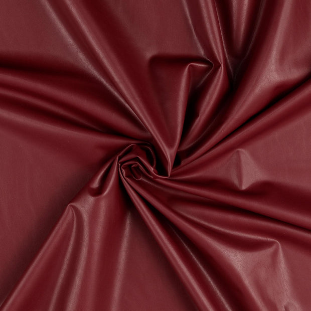 Leather fabric Bordeaux 