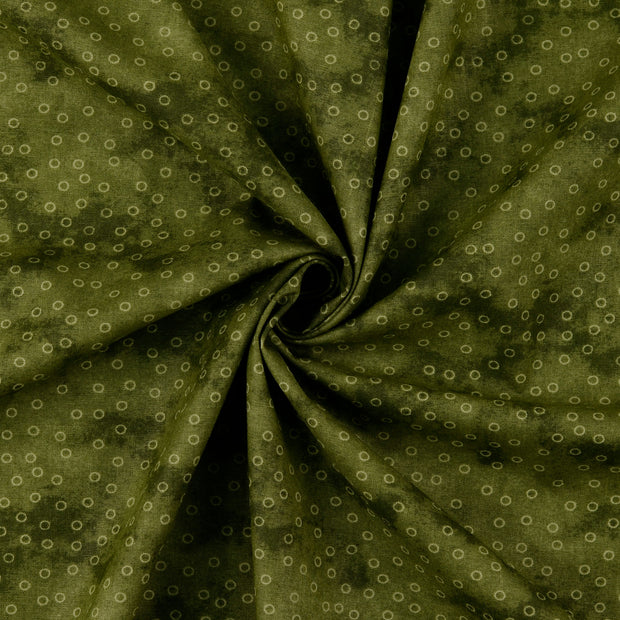 Cotton Poplin fabric Olive Green 