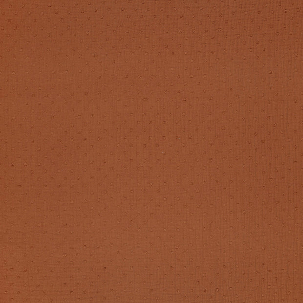 Muslin fabric Redwood matte 