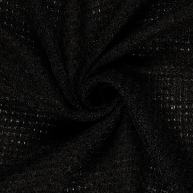 Jacquard fabric Unicolour Black