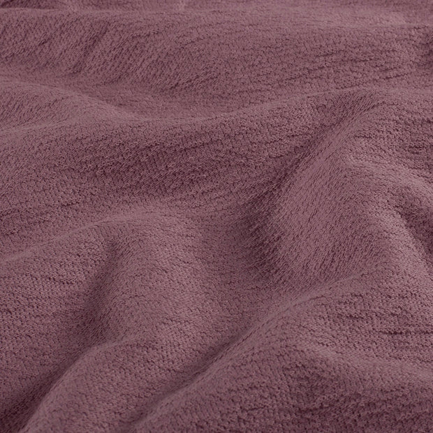 Terry Crepe fabric Unicolour Mauve