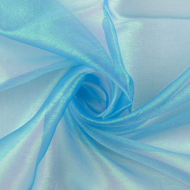 Organza fabric Turquoise 
