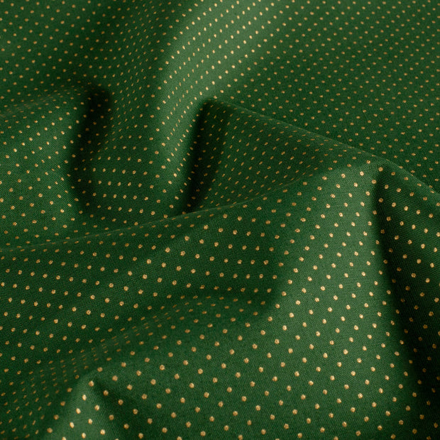  fabric Dots Dark Green