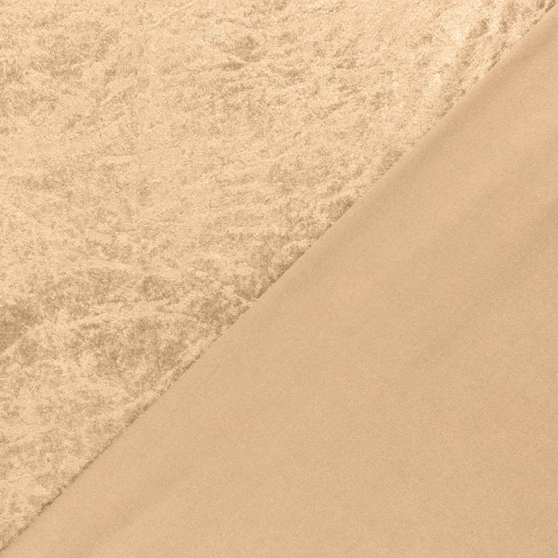 Velours tissu Unicolore froissé 