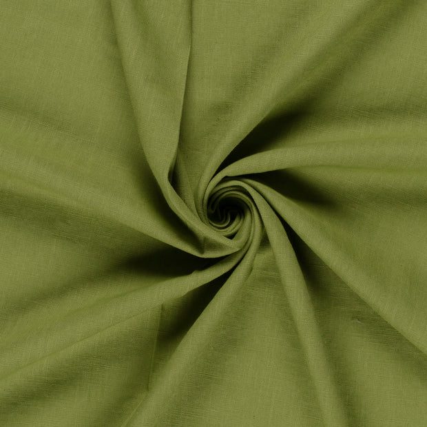 Linen fabric Olive Green 
