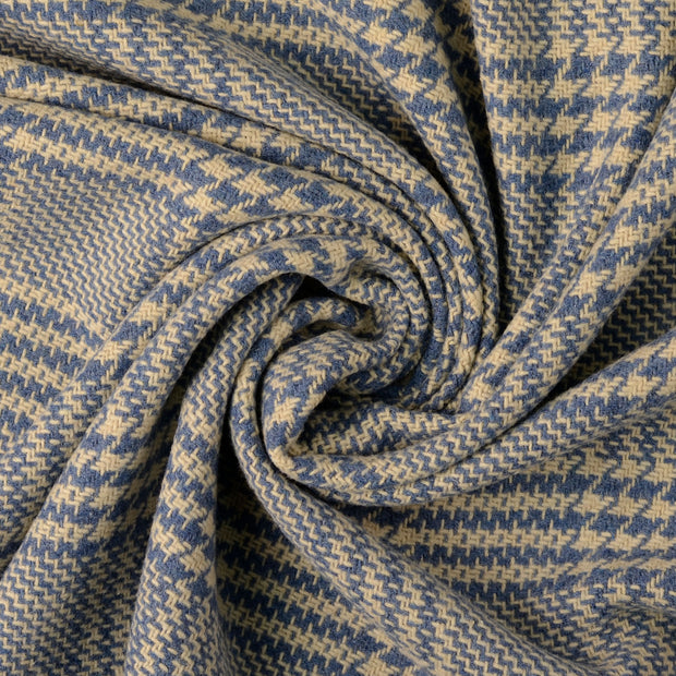 Wool Boucle fabric Cobalt 