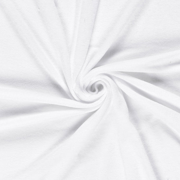 Stretch terry fabric Optical White 