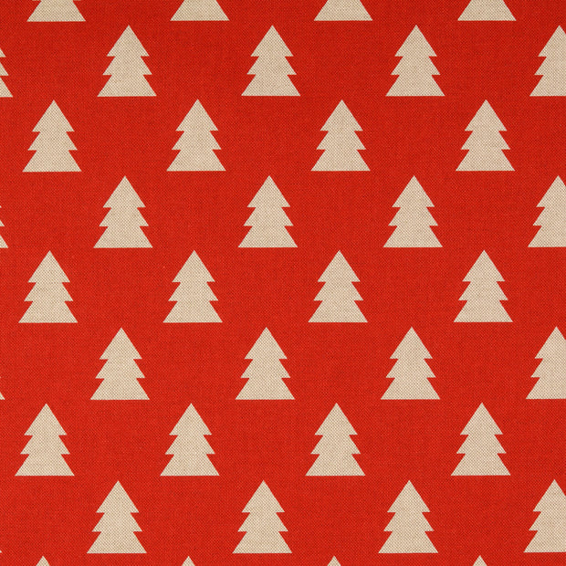 Half Panama fabric Red 