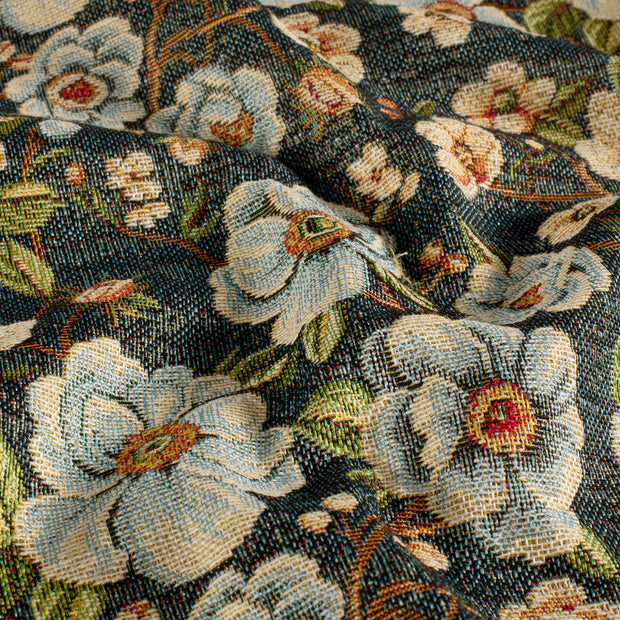 Gobelin fabric Flowers Indigo