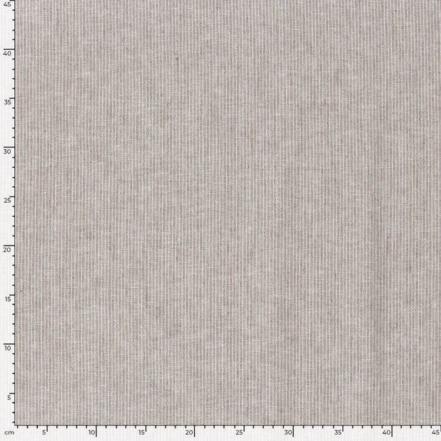Chambré fabric Stripes Brown