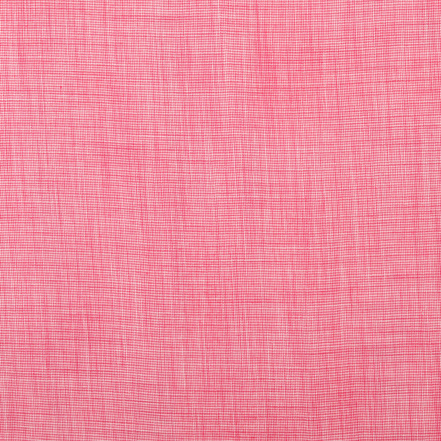 Cotton Poplin fabric Pied de poule Pink