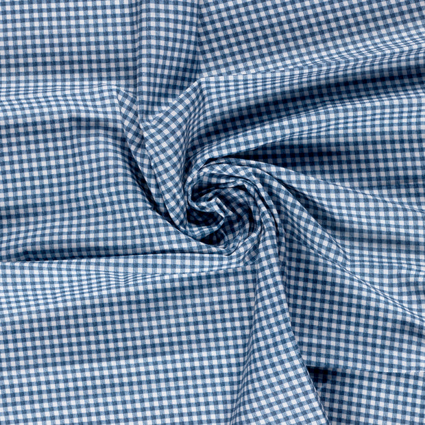 Cretonne fabric Indigo digital printed 