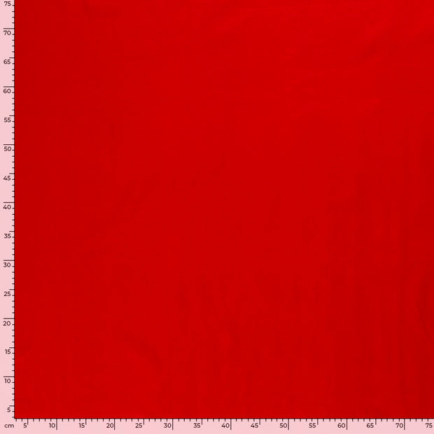Cretonne tissu Unicolore Rouge