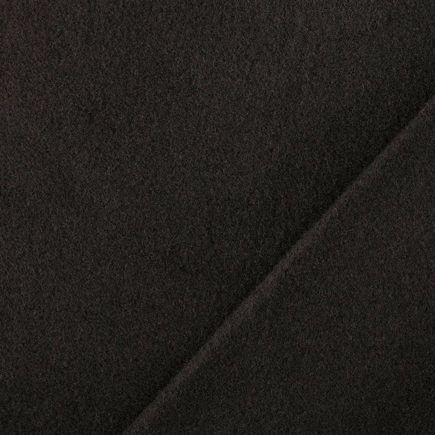 Wool Boucle fabric Black yarn dyed 