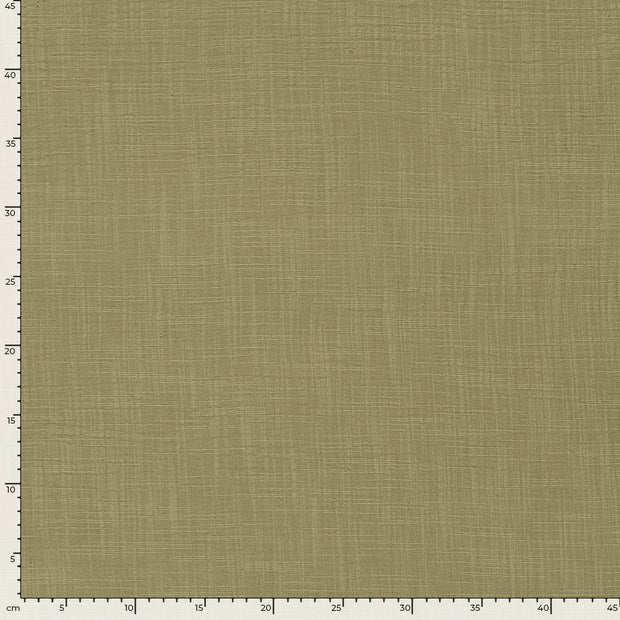 Muslin fabric Unicolour Olive Green
