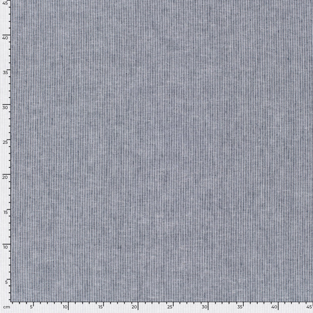 Chambré fabric Stripes Navy