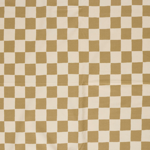 French Terry GOTS organic fabric Camel matte 