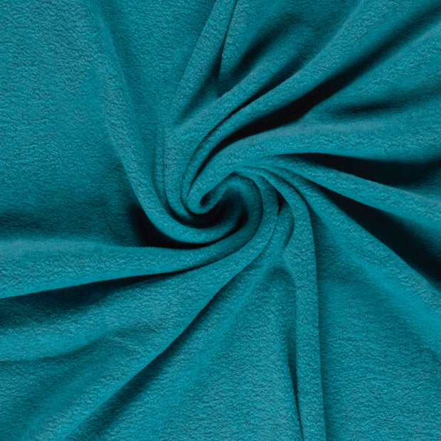 Fleece stof Petrol 