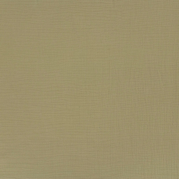 Muslin fabric Olive Green matte 