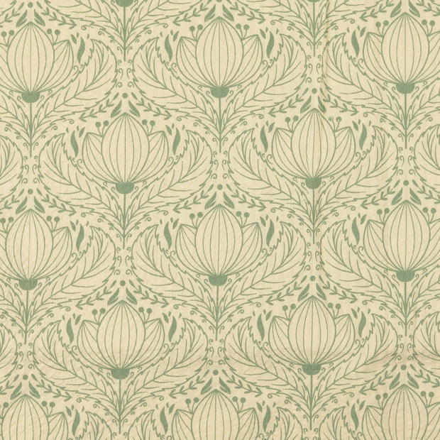 Seersucker fabric Ornaments Olive Green