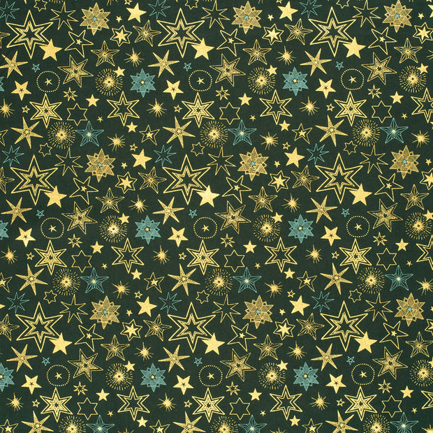 Cotton Poplin fabric Dark Green 