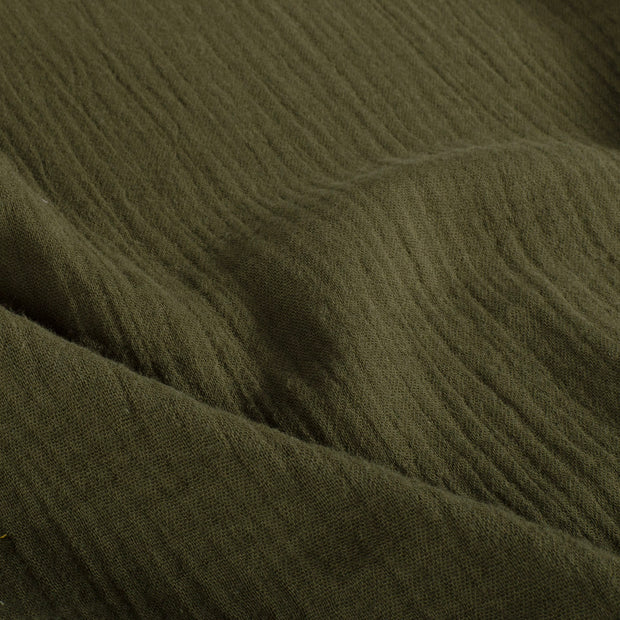 Muslin fabric Unicolour Khaki Green